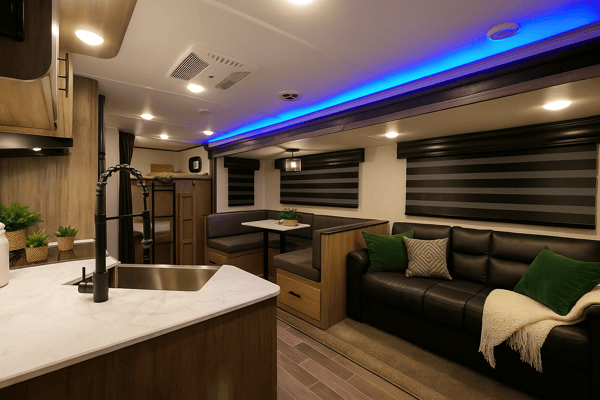 Paradise on wheels, bunkhouse.
