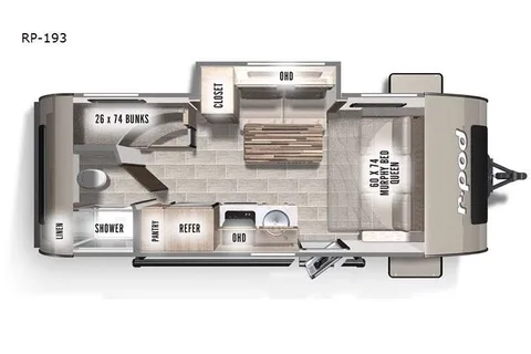 RPod 193 Bunkhouse Travel Trailer
