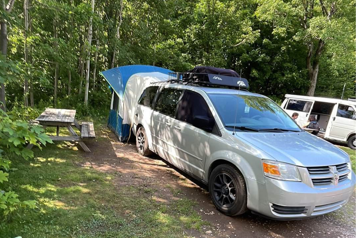 Nelly Bly, the Dodge Grand Caravan Campervan