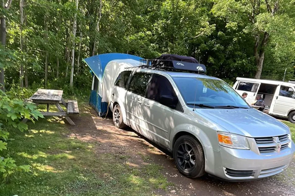 Nelly Bly, the Dodge Grand Caravan Campervan