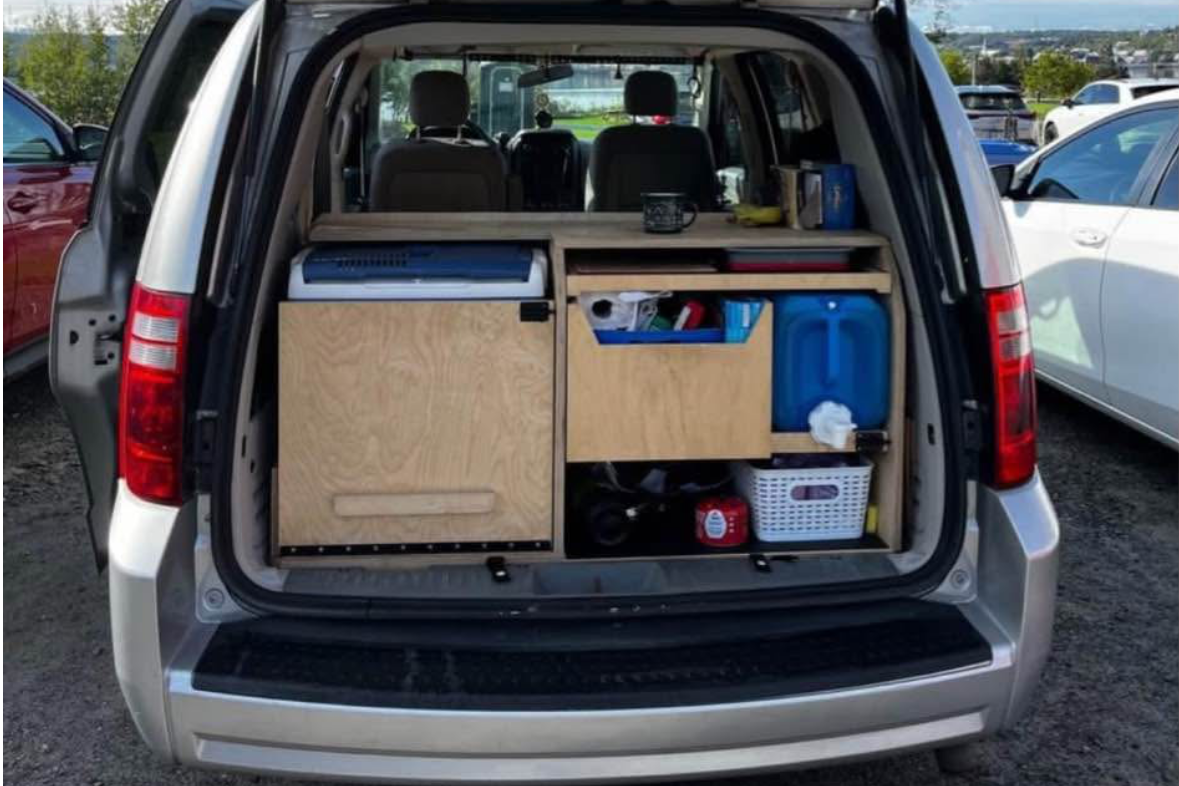 Nelly Bly, the Dodge Grand Caravan Campervan