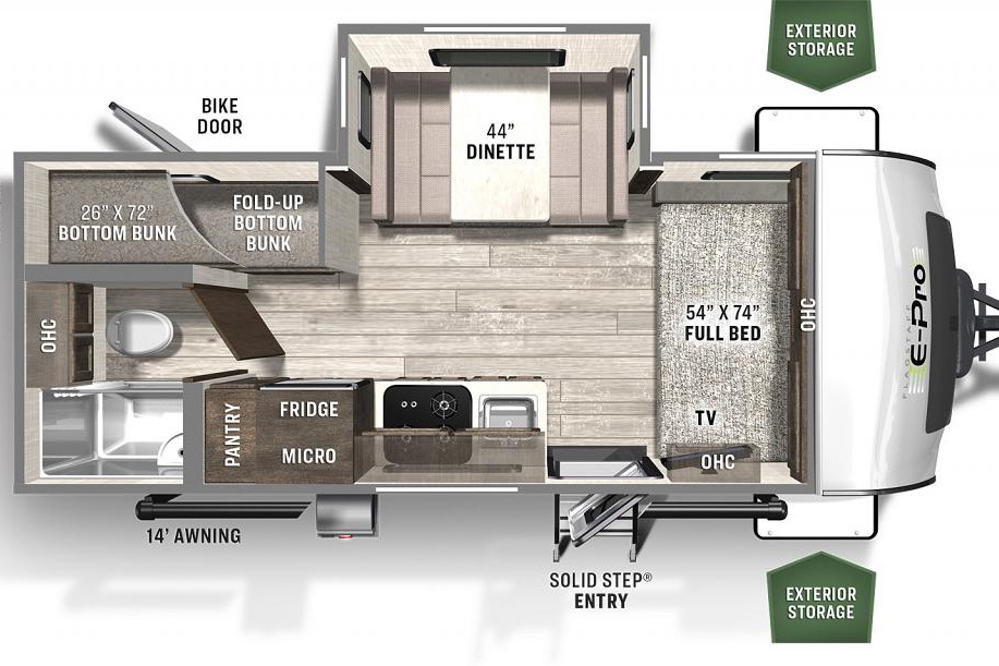 2022 Solar power off road adventure trailer E-Pro