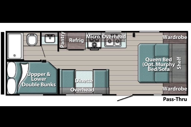 07 - 2023 - GULF STREAM - BUNKS - 3900lbs - SLEEPS 7