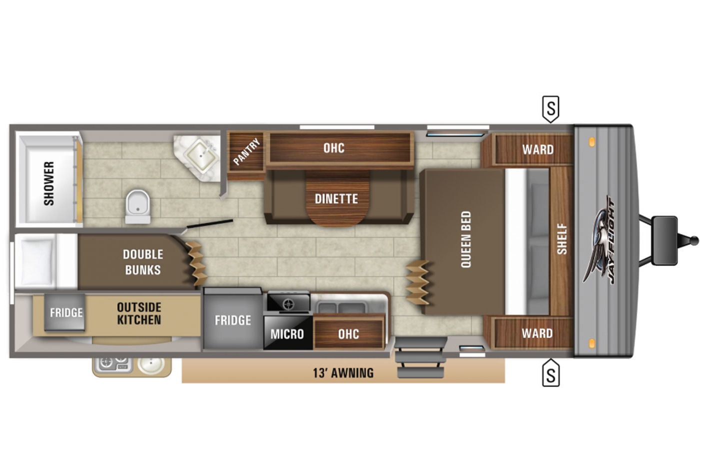 The 4A Jayco Jay Flight Rocky Mountain Travel Trailer