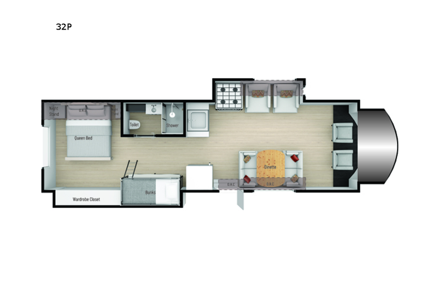 32' Bunkhouse | Bunks + Smart TVs | Pet/Smoke-Free