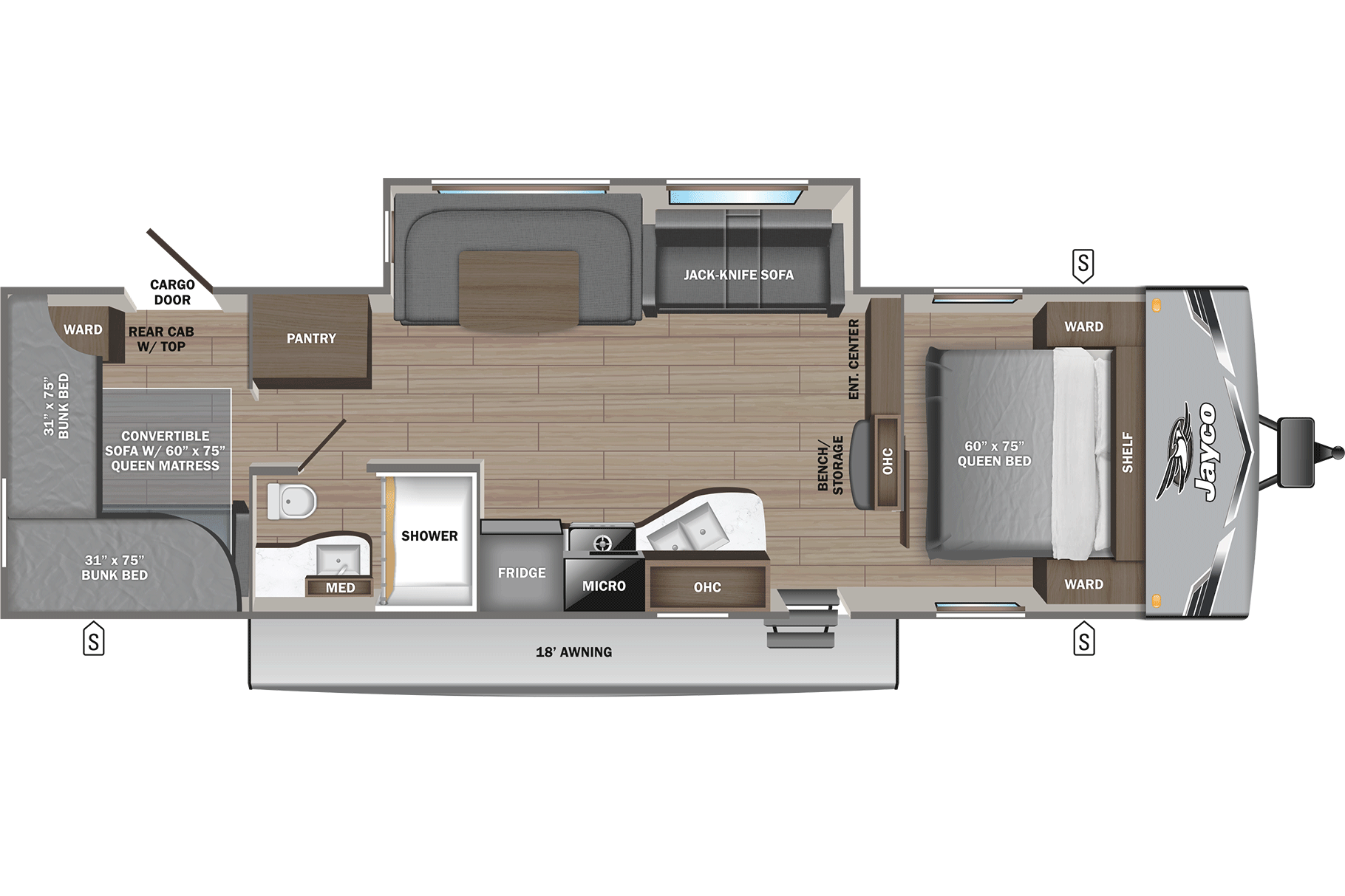 2025 Jayco Valet Bunkhouse | Sleeps 10 | Endless Hot Water | Delivery Only
