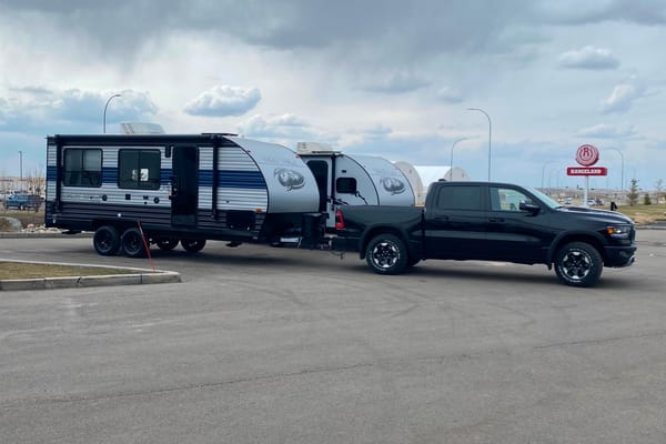 shane's Forest River grey wolf 18RR Toy Hauler