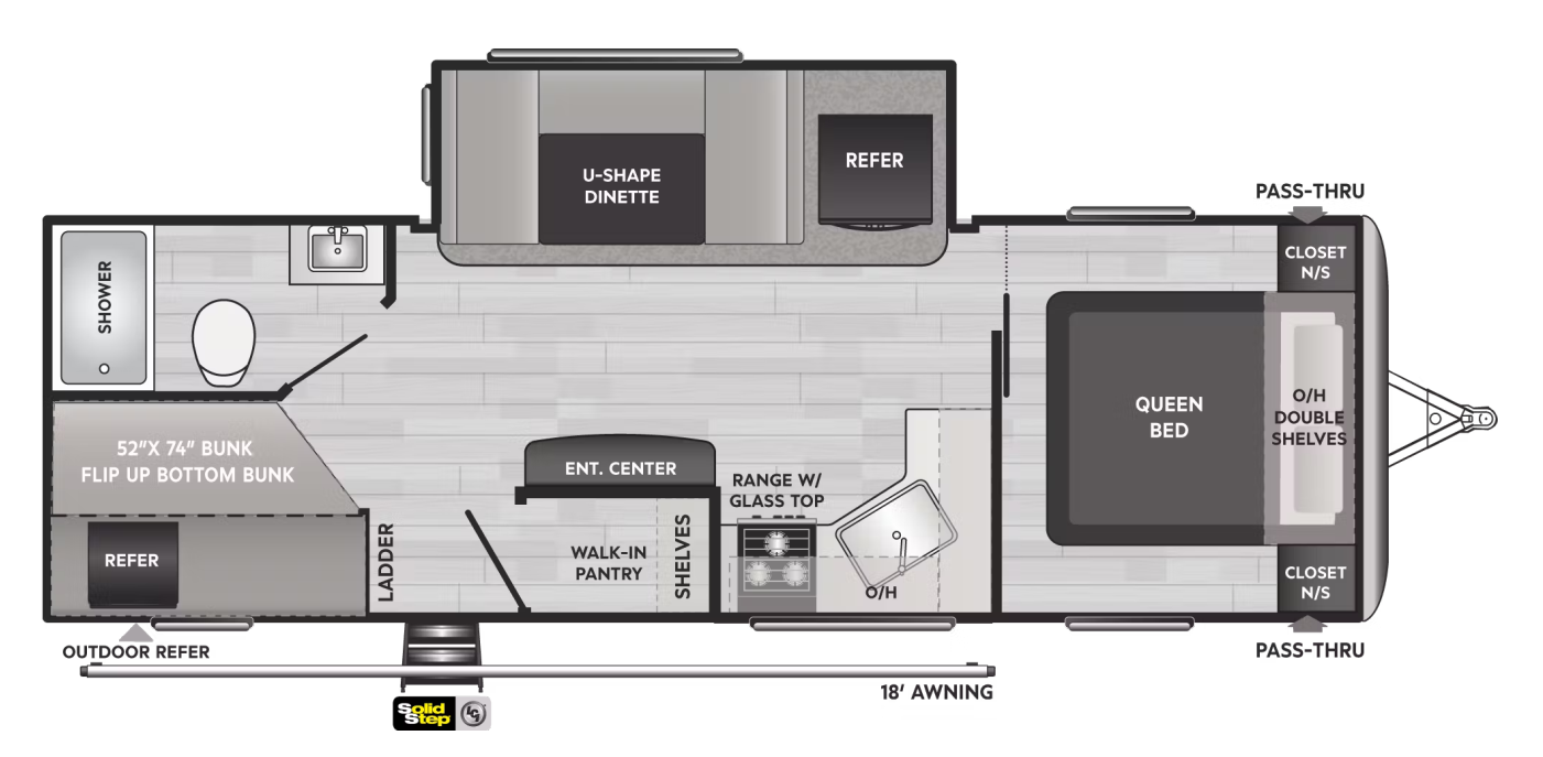 Clean Keystone 251BH Travel Trailer