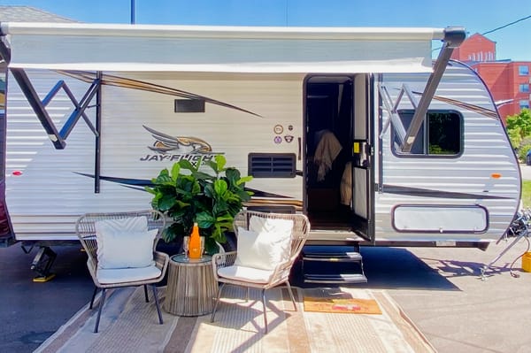 How to get your wife to go camping travel trailer!