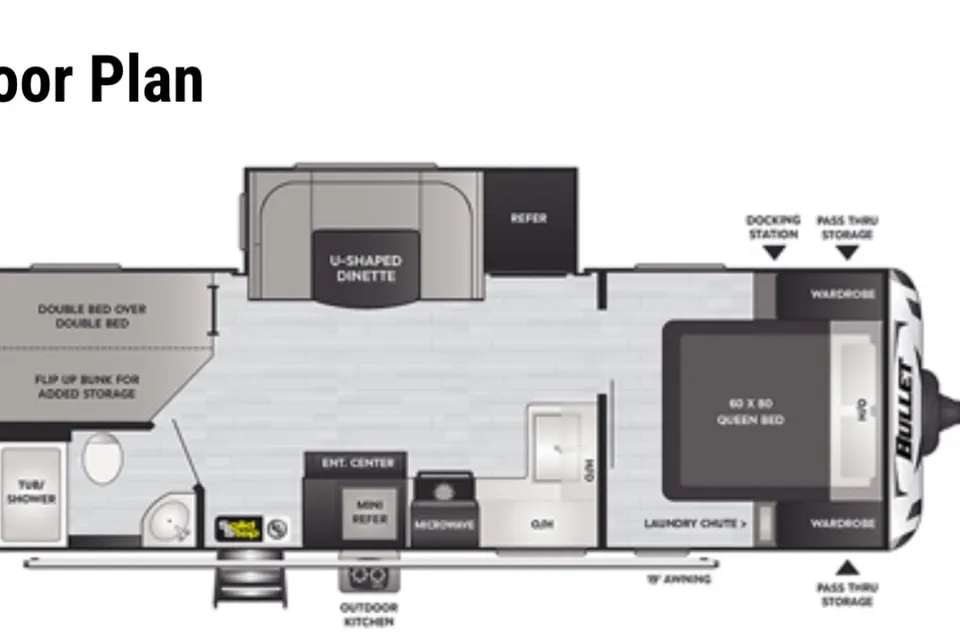 2022 Keystone Bullet 250BHS – Family-Friendly Bunkhouse Camper