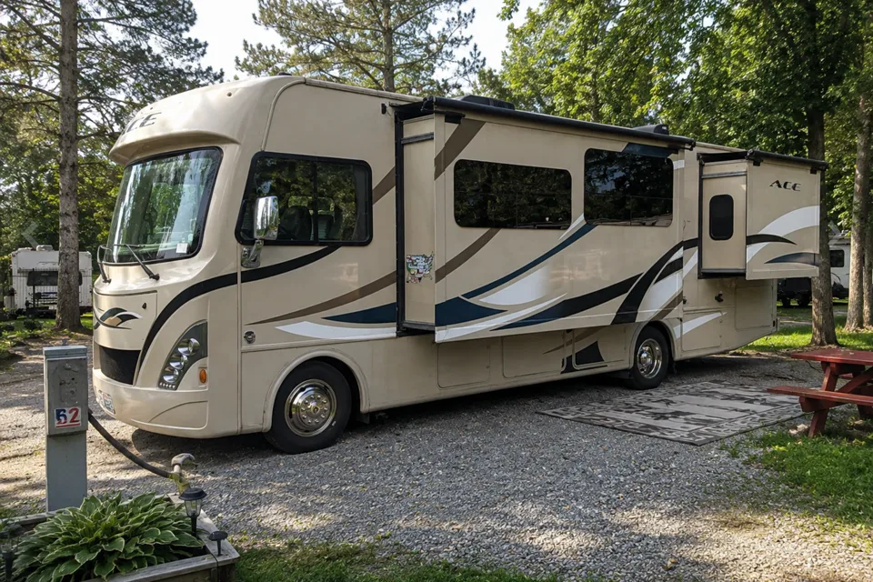 (#13) Lux Class A RV 31FT | Sleeps 8 | 2 Slide Outs | Burning Man | EDC