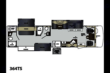[24] Stress Free RVs - 2017 XL - Class A - Georgetown - Bunkhouse