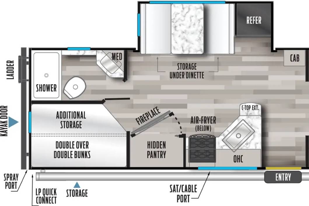 East to West Longitude Travel Trailer