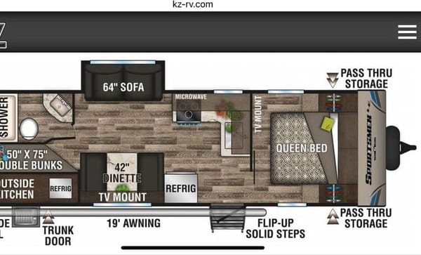 KZ Sportsmen 261 BHKLE Travel Trailer
