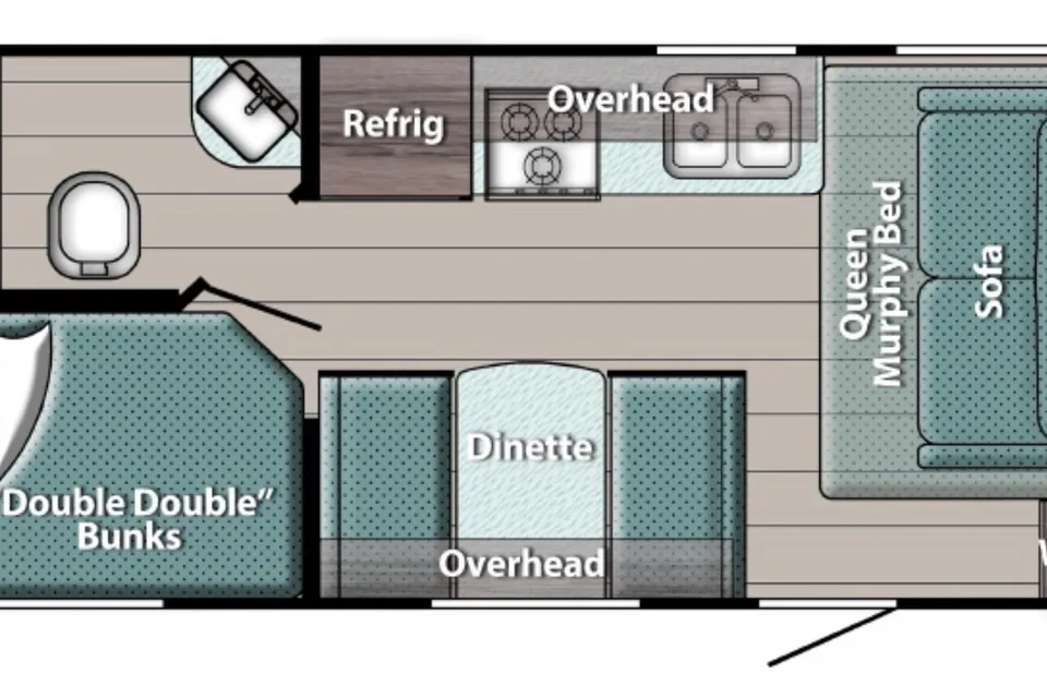 Aaron's Gulfstream Enlighten 19BH Travel Trailer