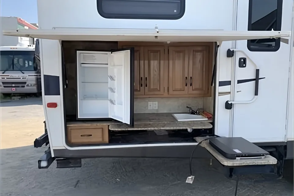 Rustic Antler Lodge Keystone Outback 312BH Travel Trailer