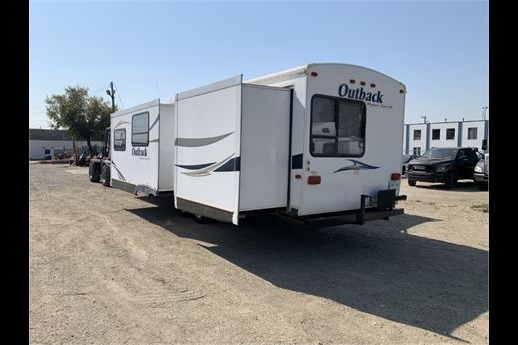 Rustic Antler Lodge Keystone Outback 312BH Travel Trailer