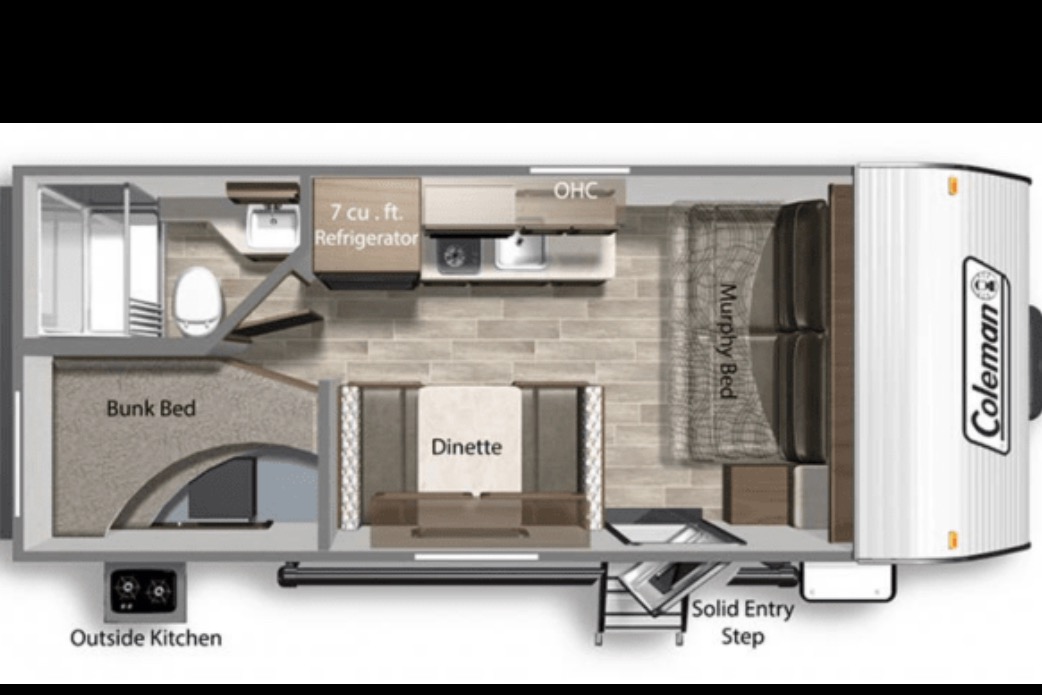  Coleman RV trailer Sleeps 7 Lightweight