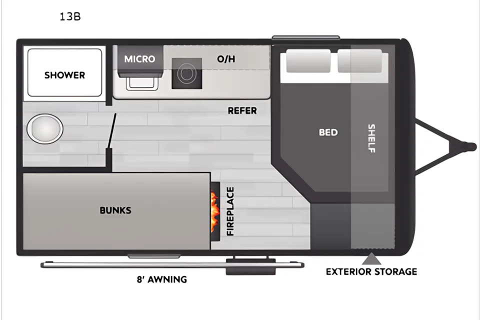 FJ Coleman 13r Travel Trailer