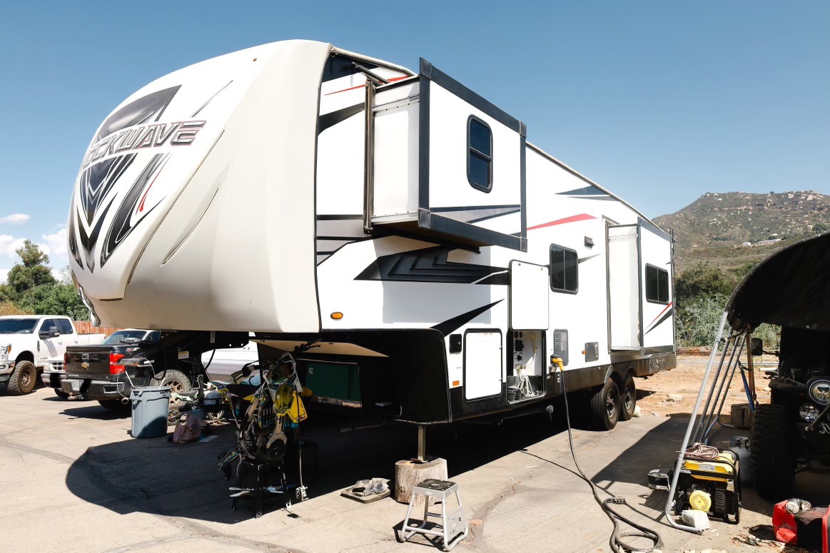 Wyatt's Forest River Shockwave Toy Hauler