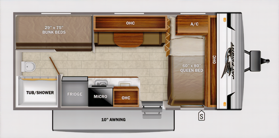 Midsize SUV Towable, New 2022 Jayco Jay Flight SLX 7, 174BH Bunkhouse 