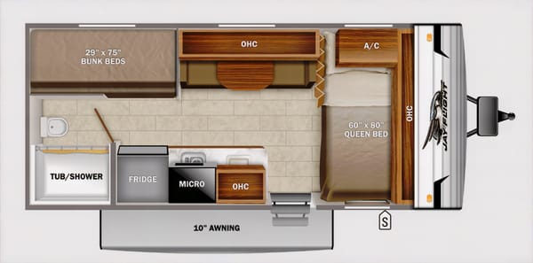 Midsize SUV Towable, New 2022 Jayco Jay Flight SLX 7, 174BH Bunkhouse