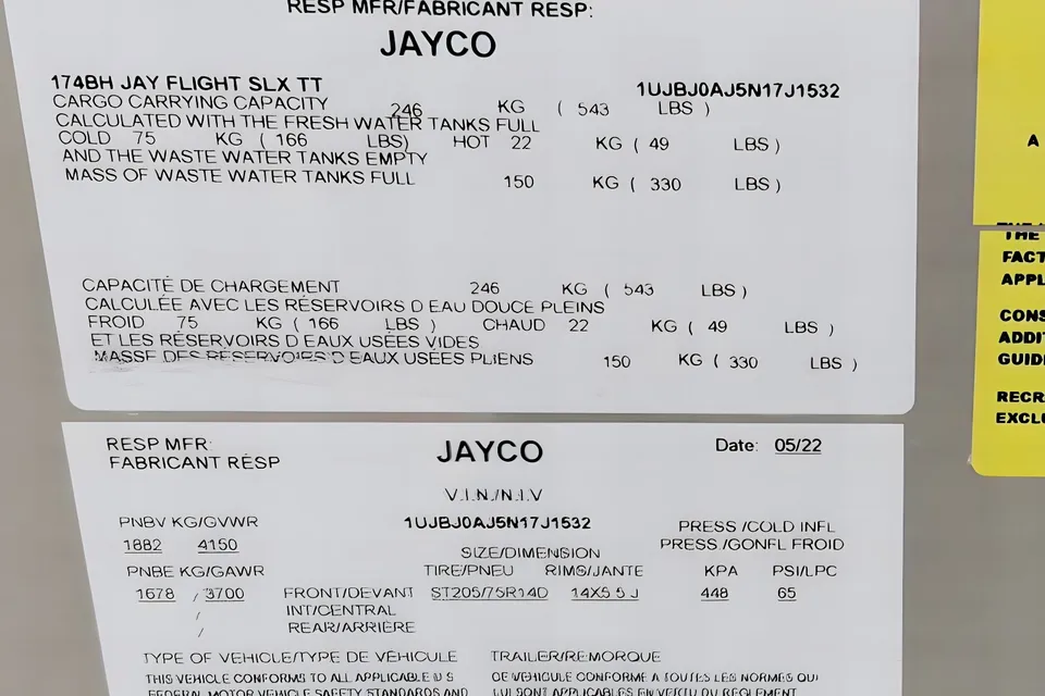 Midsize SUV Towable, New 2022 Jayco Jay Flight SLX 7, 174BH Bunkhouse 
