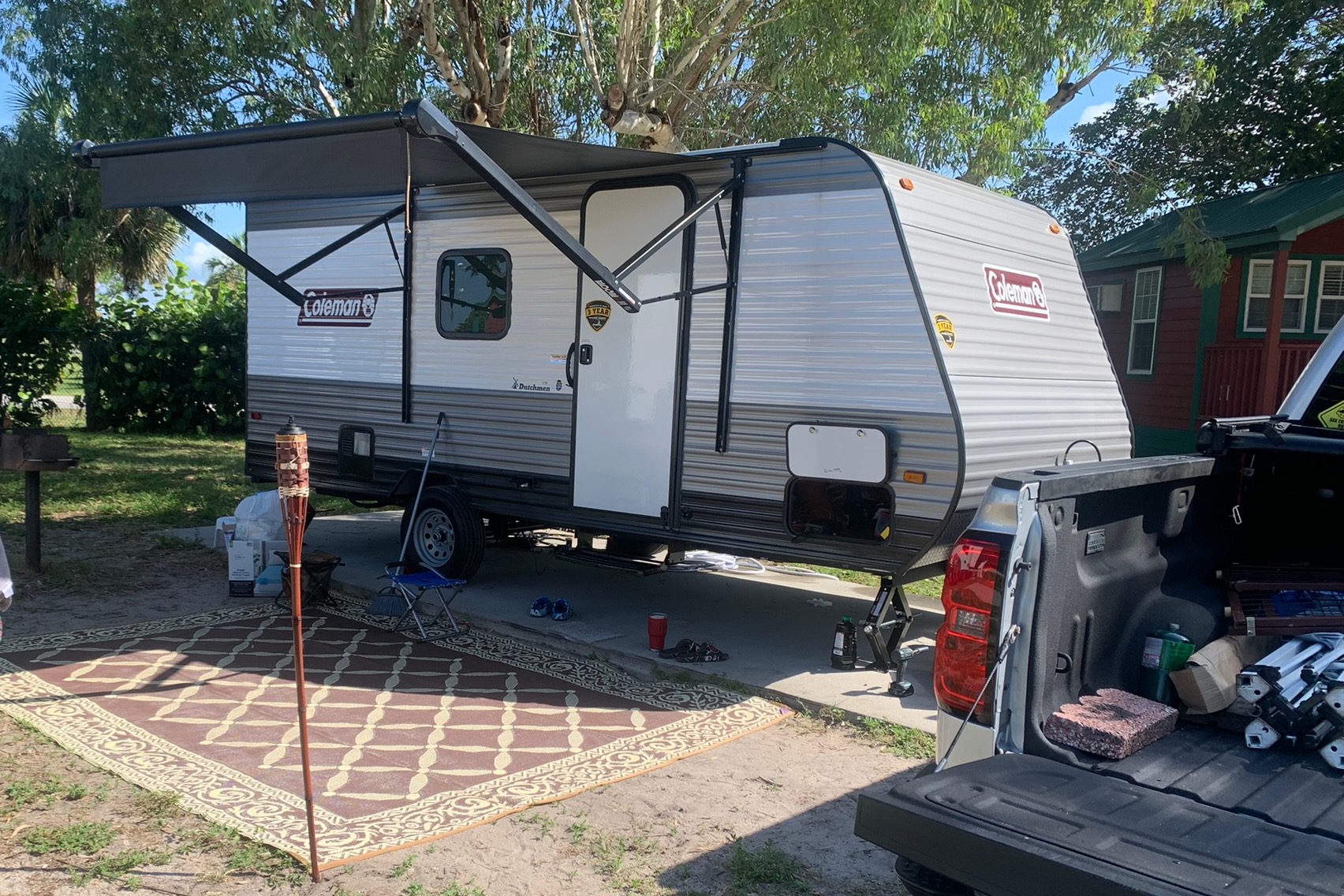 A Jewel-Coleman 17B Travel Trailer