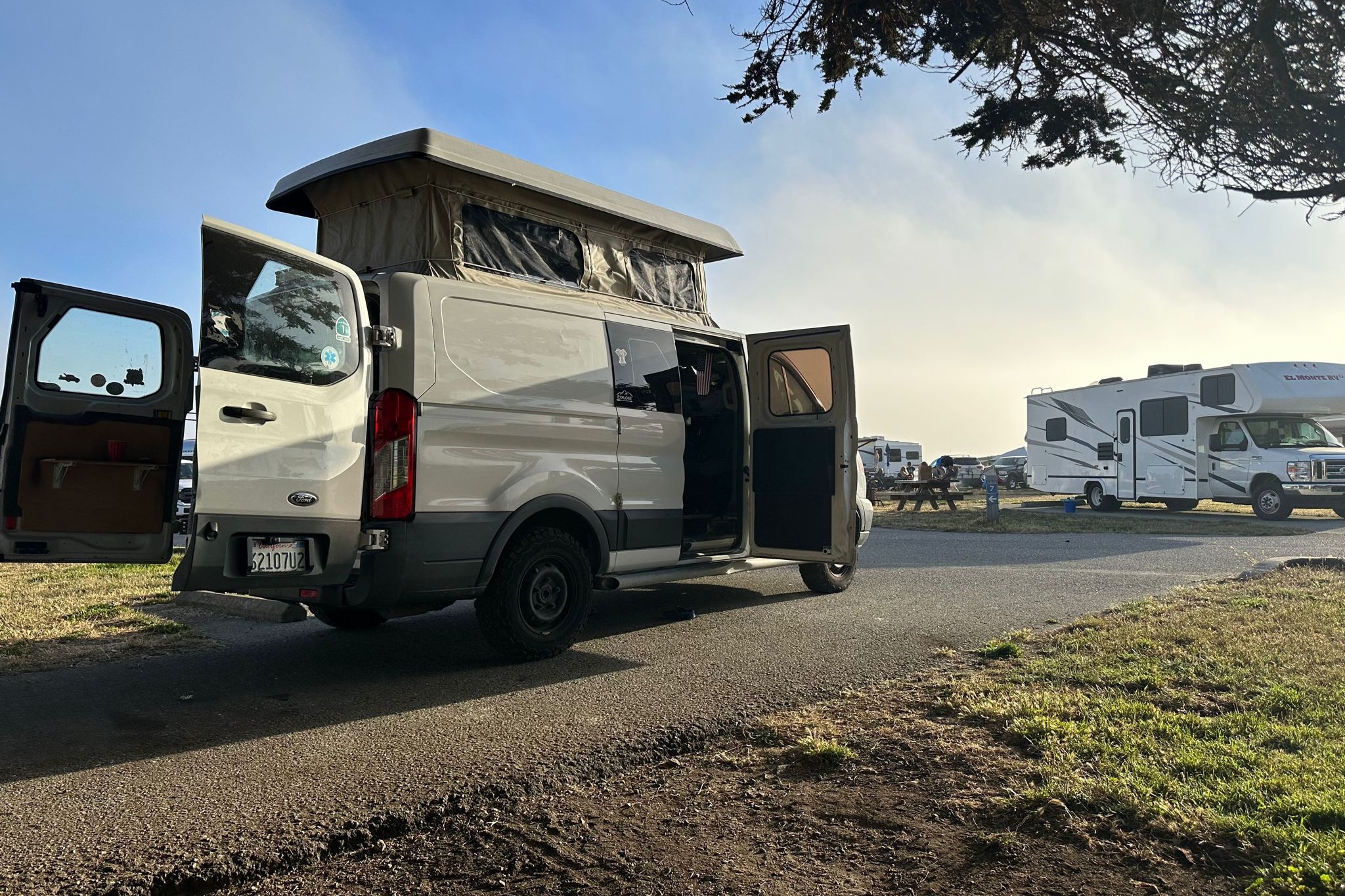 Off-Grid Adventure Van with Solar, Generator & Pop-Top
