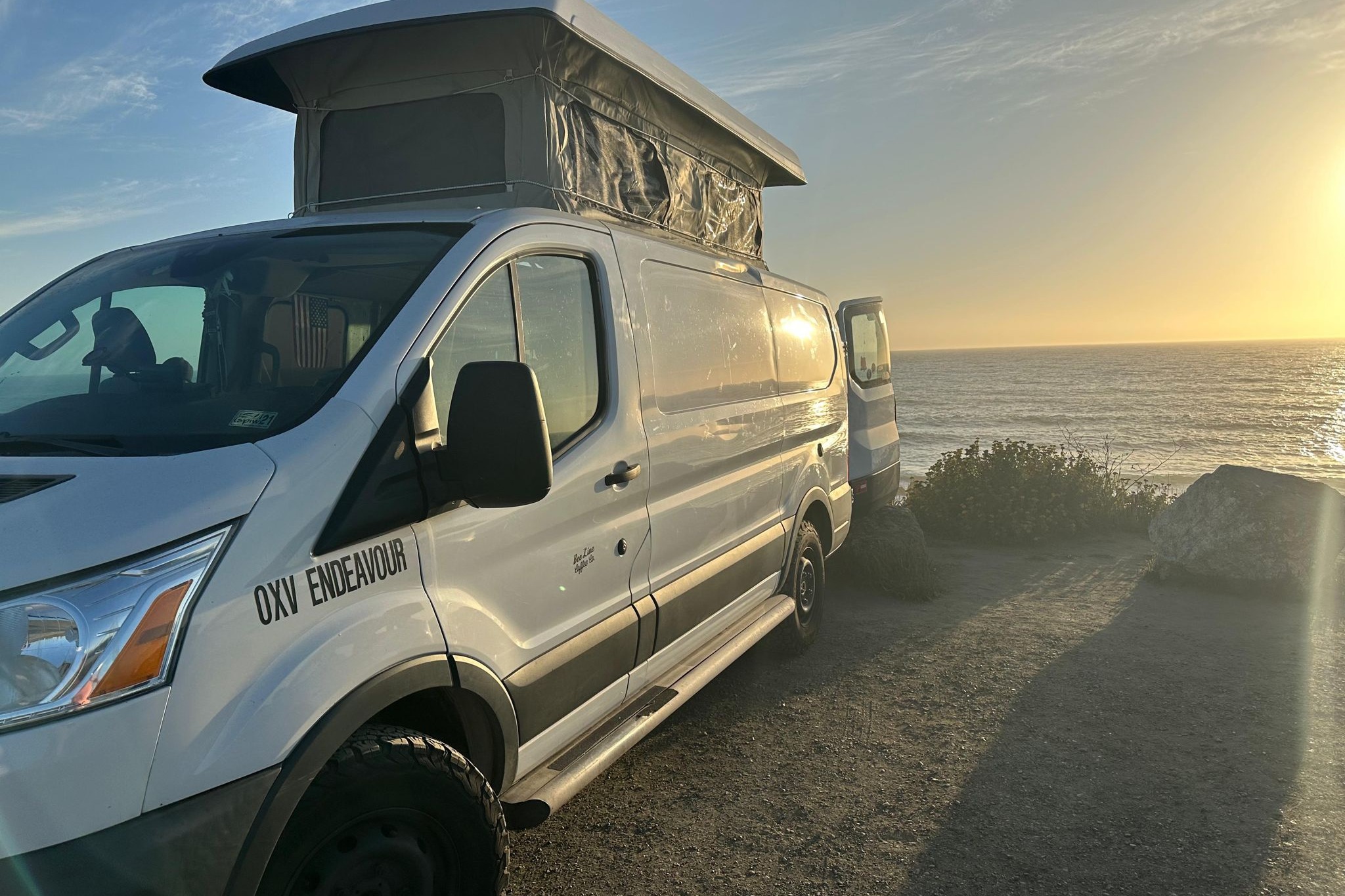 Off-Grid Adventure Van with Solar, Generator & Pop-Top
