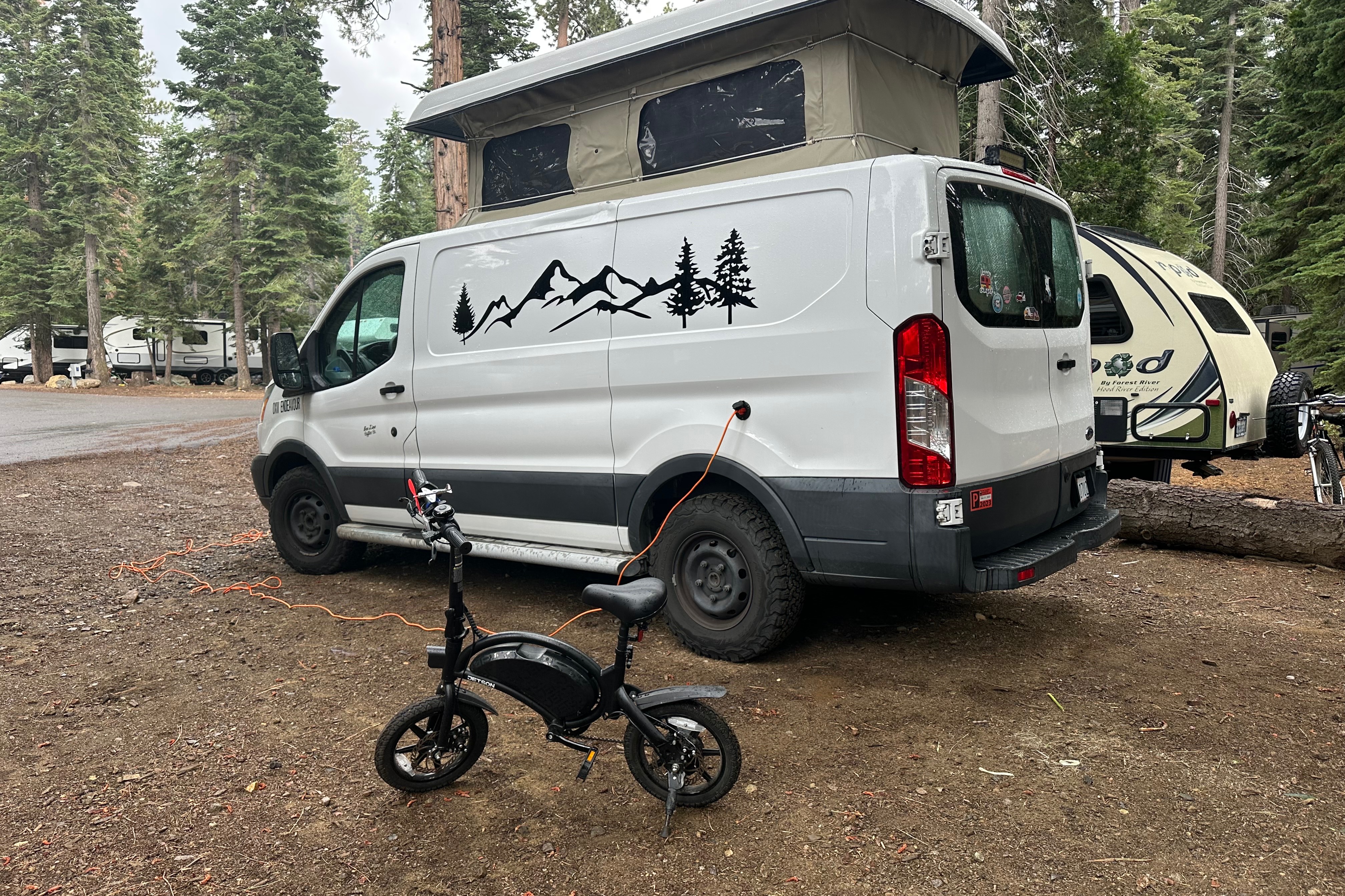 Off-Grid Adventure Van with Solar, Generator & Pop-Top