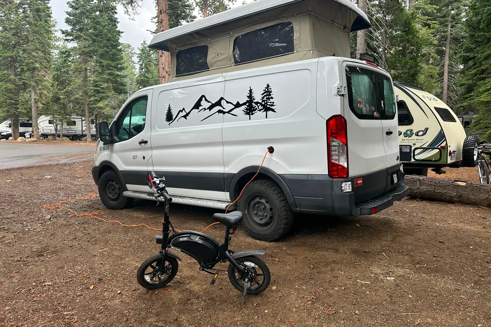 Off-Grid Adventure Van with Solar, Generator & Pop-Top
