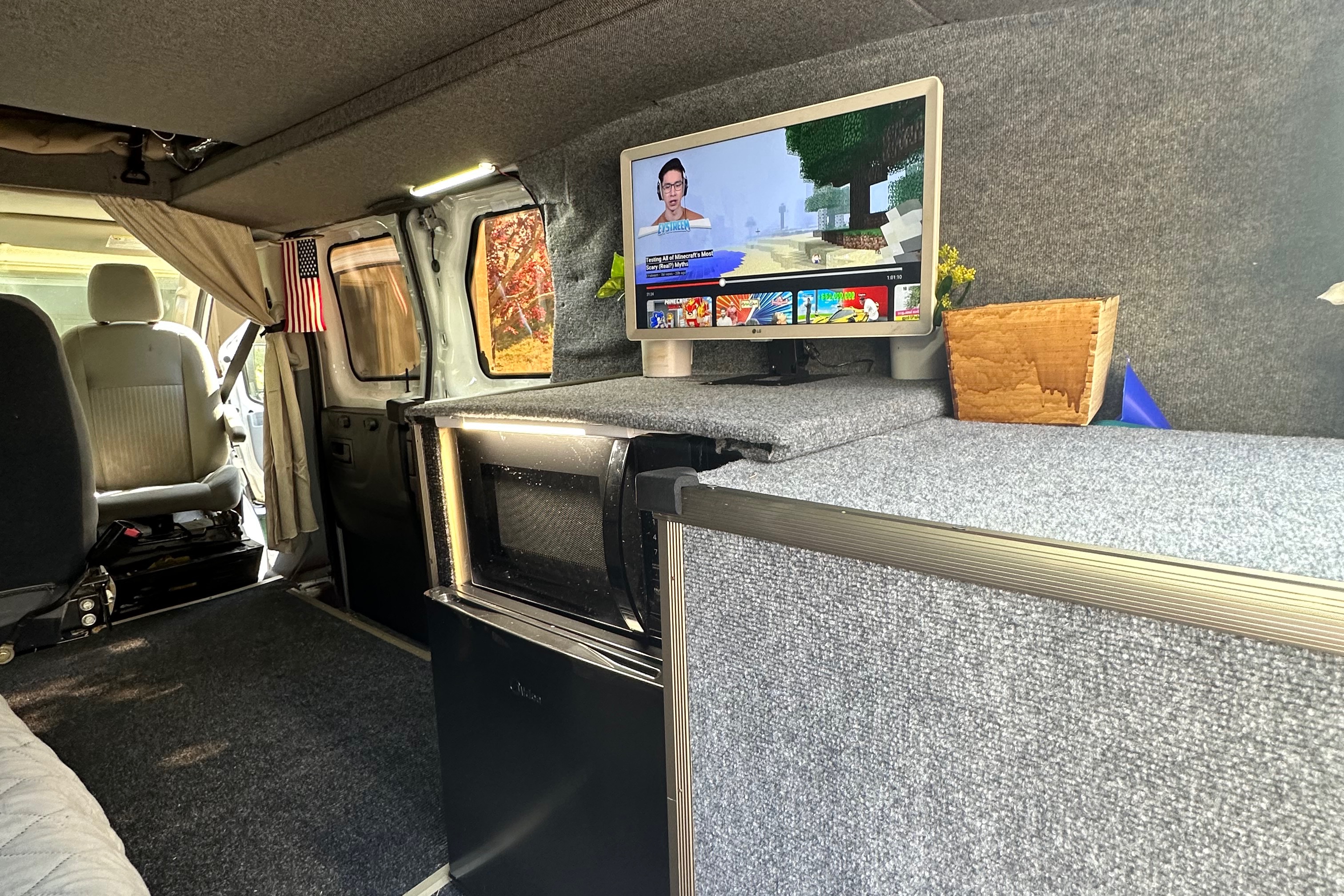 Off-Grid Adventure Van with Solar, Generator & Pop-Top
