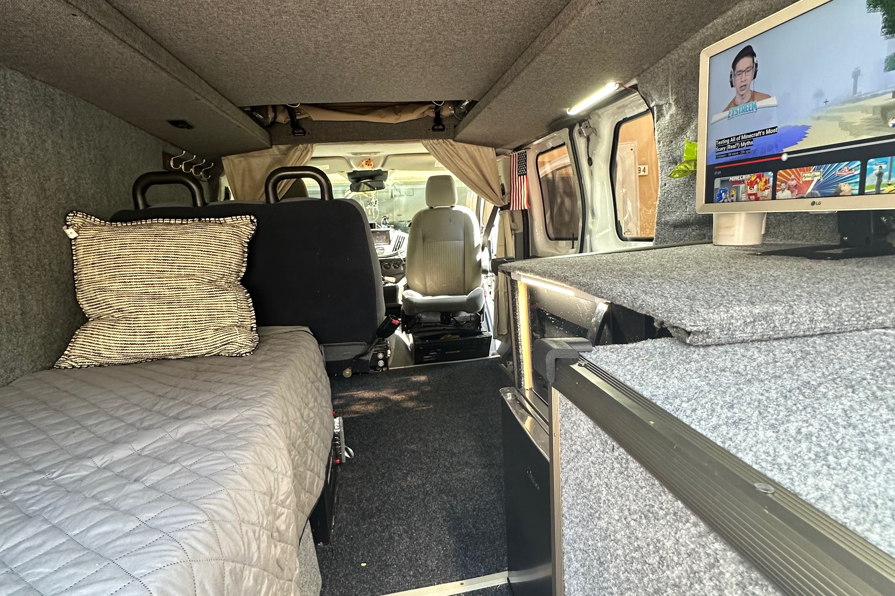 Off-Grid Adventure Van with Solar, Generator & Pop-Top