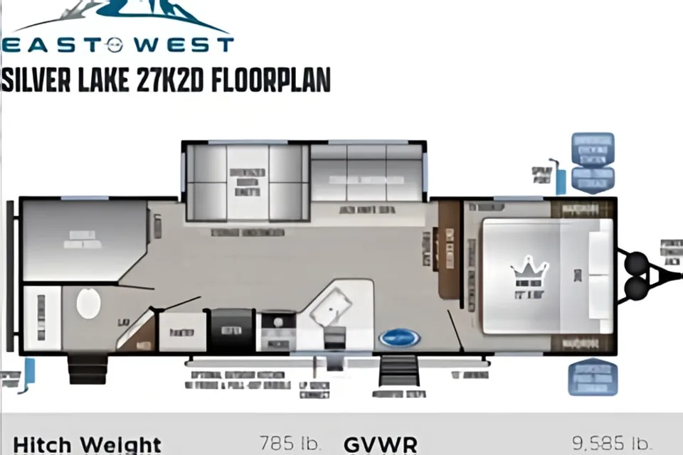 SilverLake 2 w/ Bunks: Delivery Available ($85)Fully Equipped: No Prep Fee