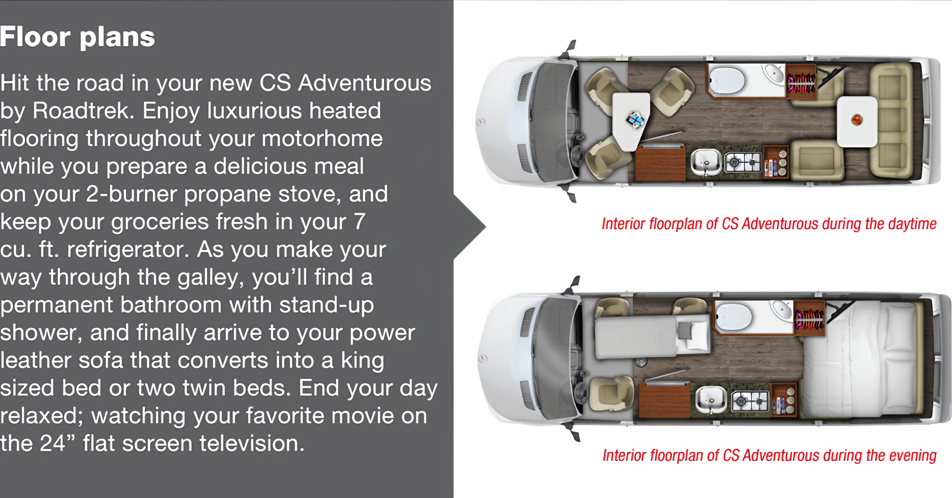 16-18mpg Fun, Premium M-BENZ Roadtrek CS Adventurous Class B