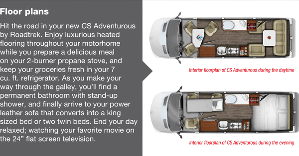 16-18mpg Fun, Premium M-BENZ Roadtrek CS Adventurous Class B