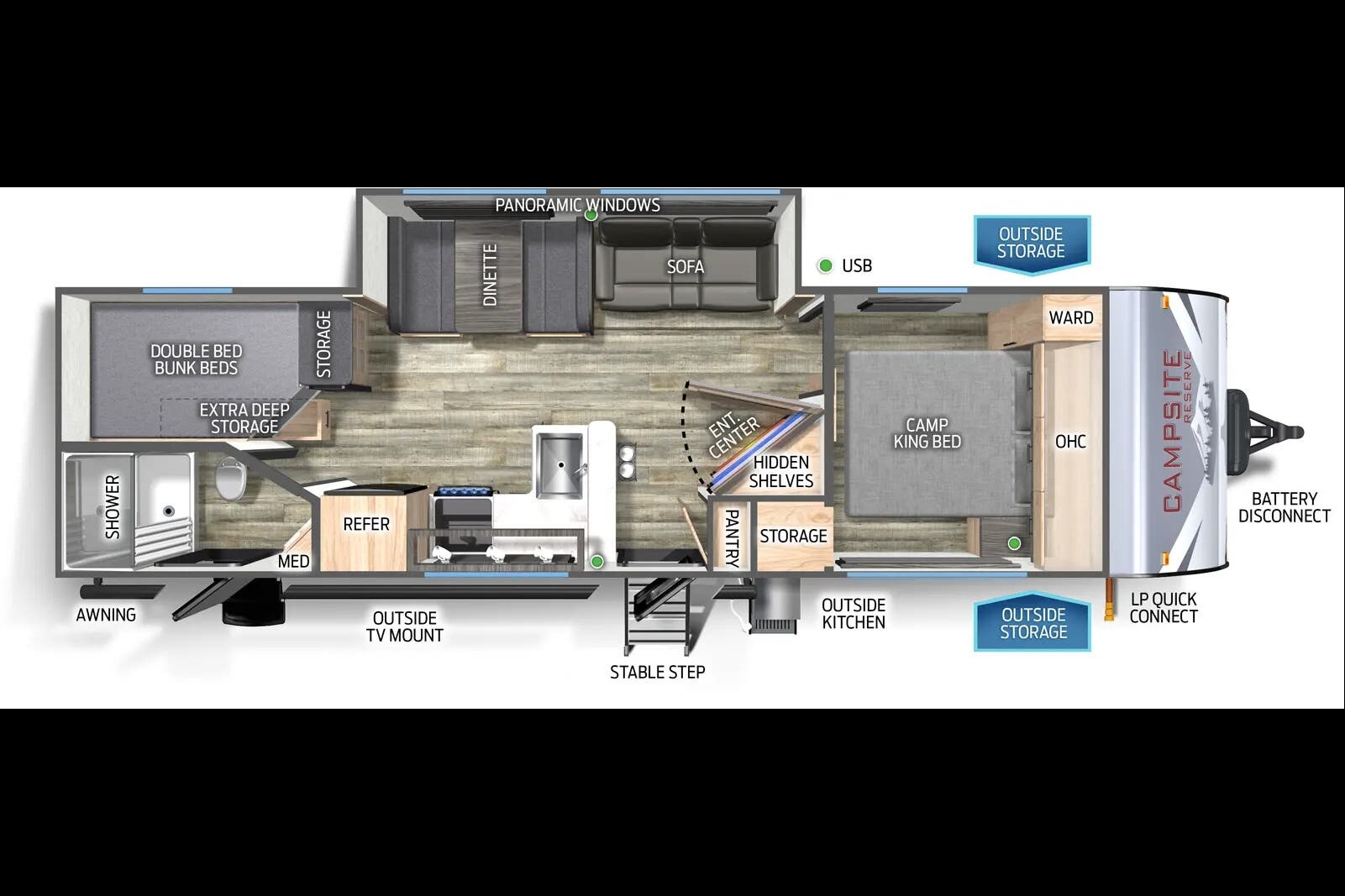 RUBY 2025 Forest River RV Campsite Reserve