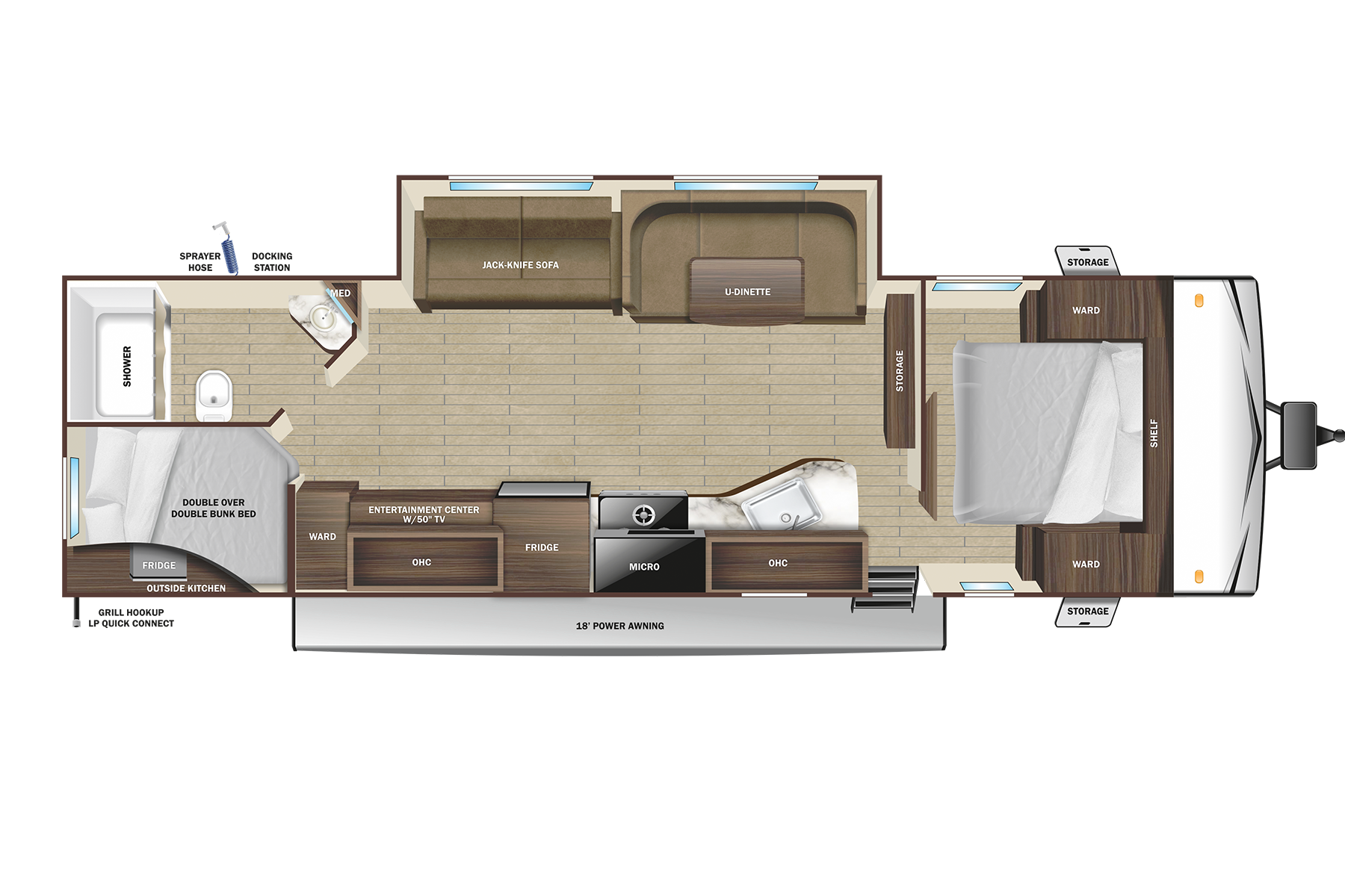 Highland Ridge RV Open Country 28BHS Travel Trailer