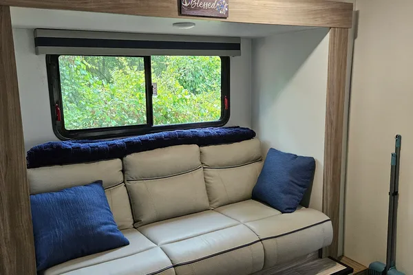 Kreiser's Winnebago travel trailer onsite or delivery