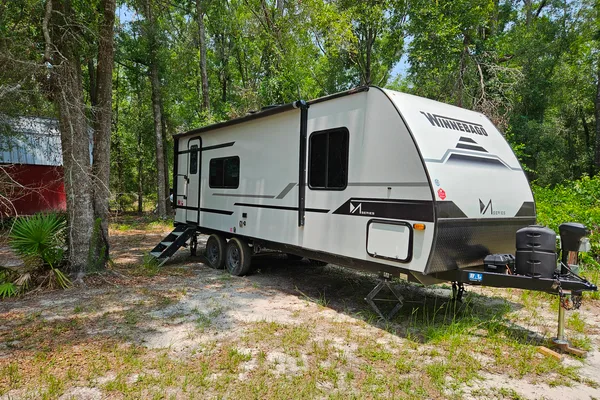 Kreiser's Winnebago travel trailer onsite or delivery