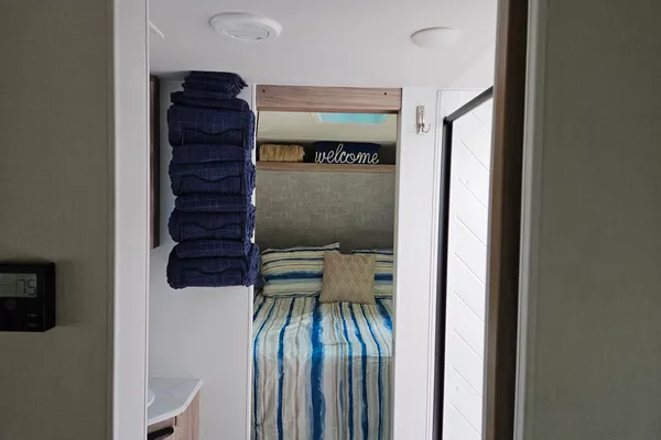 Kreiser's Winnebago travel trailer onsite or delivery