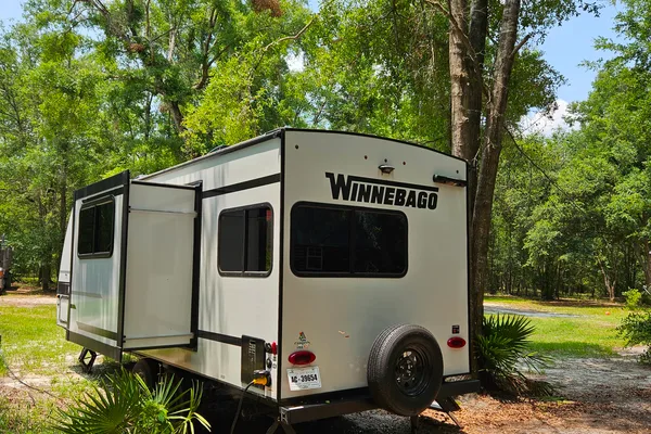 Kreiser's Winnebago travel trailer onsite or delivery