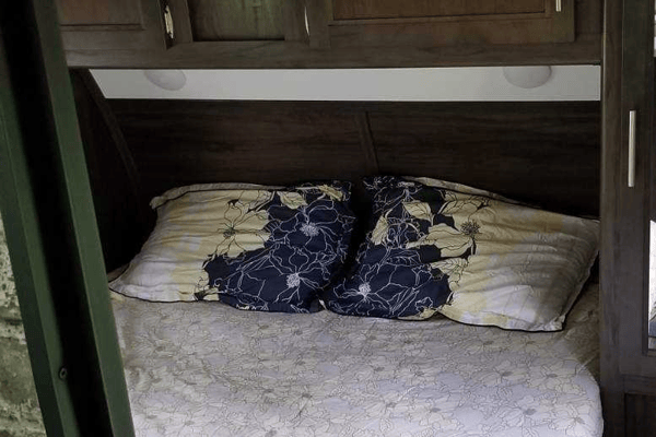 Getaway trailer.