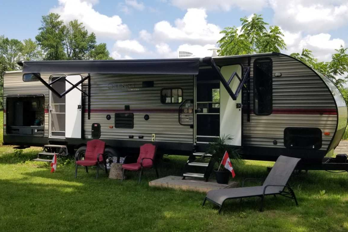 Getaway trailer.