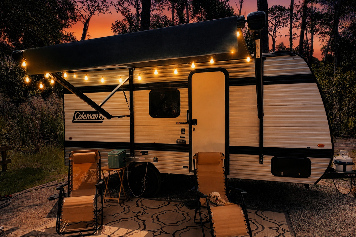 Clean & Cozy Coleman 17B Camper