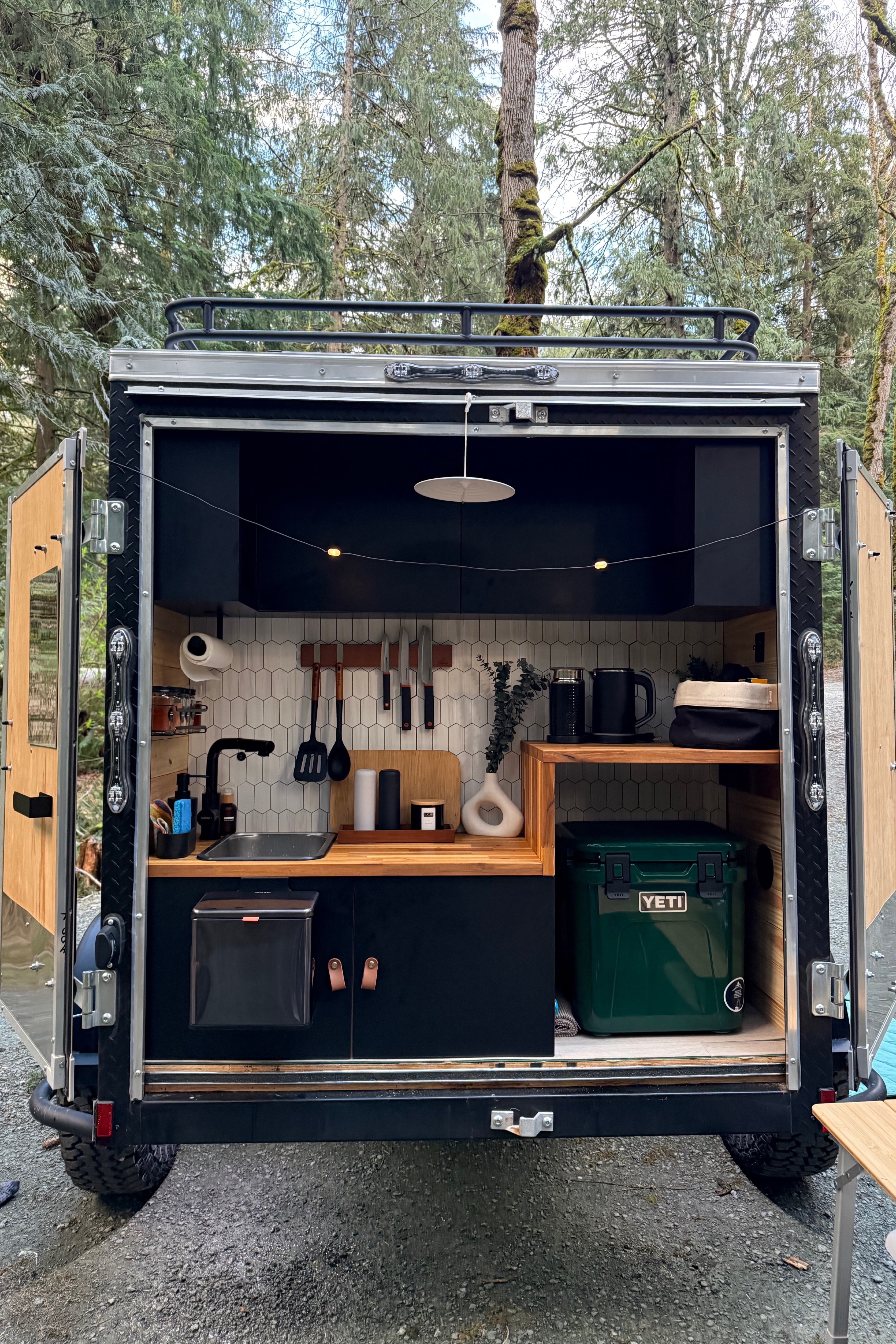 Cozy Off-Grid Cabin Trailer | Sleeps 2 | Solar + Water + Kitchen