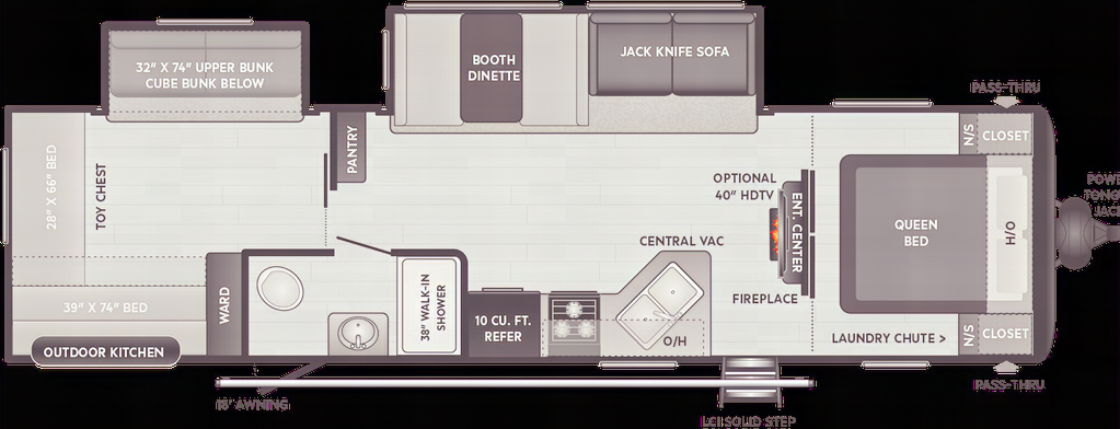 McMasters Keystone 318BR Hideout Travel Trailer