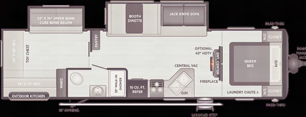 McMasters Keystone 318BR Hideout Travel Trailer