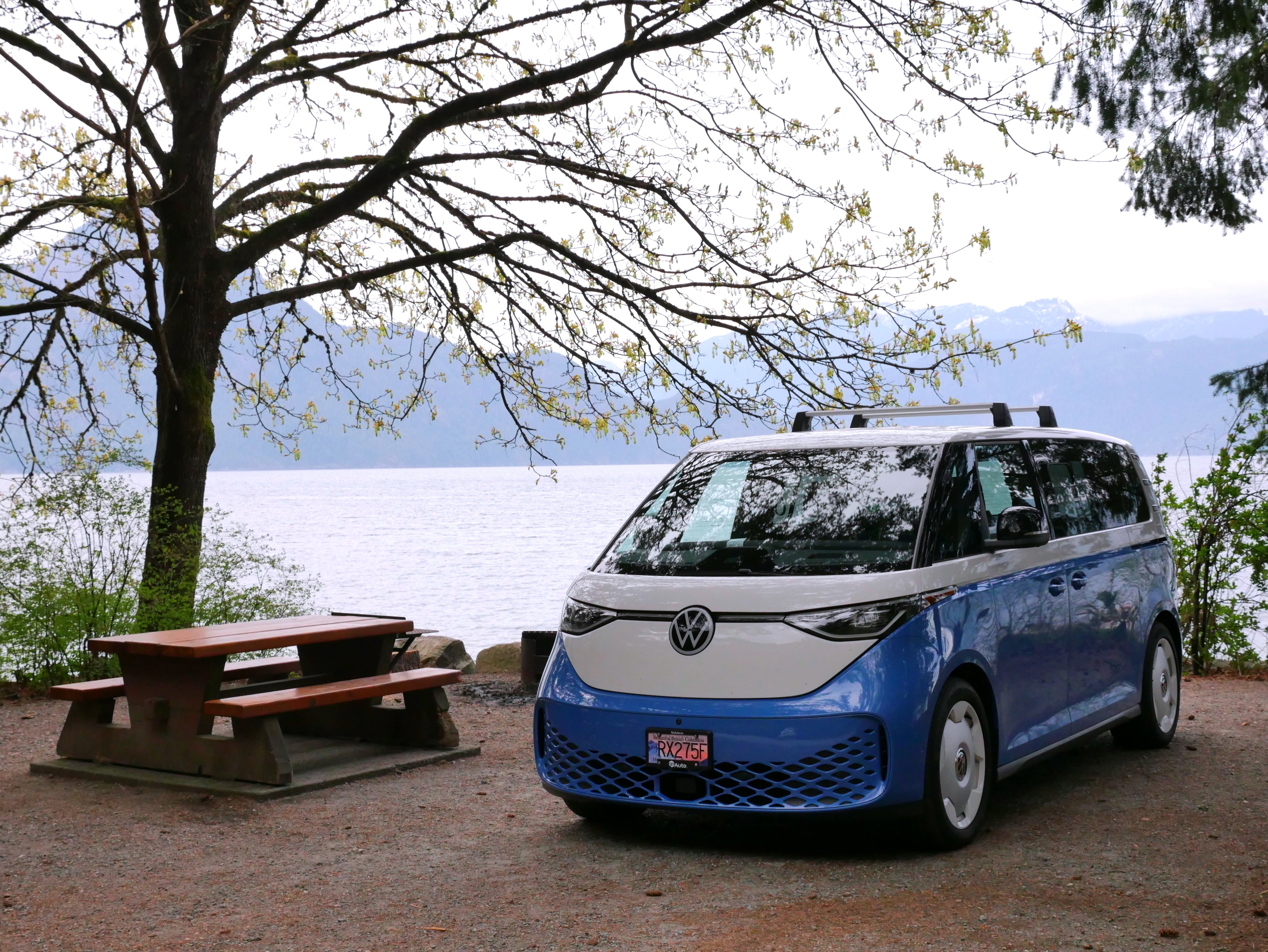 Iconic, Zero Emission Camping with an Volkswagen ID. BUZZ